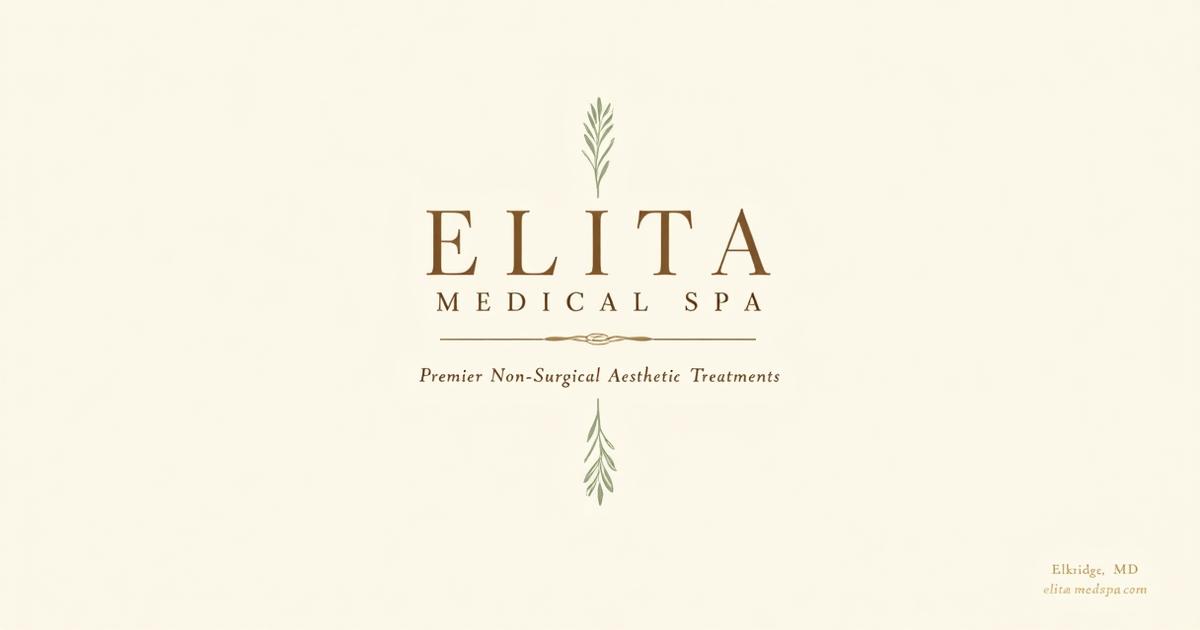 Clean, professional medical spa treatment room with neutral tones at Elita Medical Spa in Baltimore